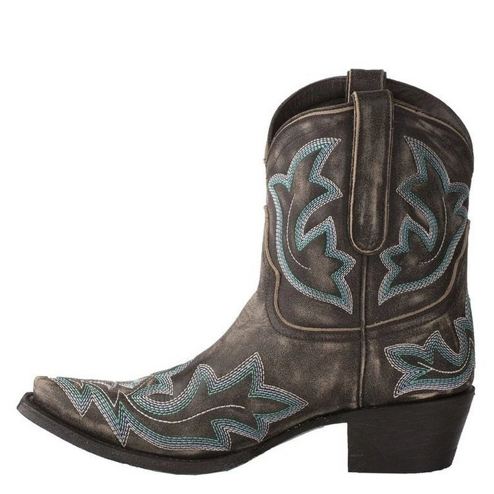 Damen - Cowboystiefel - Leder mit Stickerei - Stylische Westernstiefel für modebewusste Männer