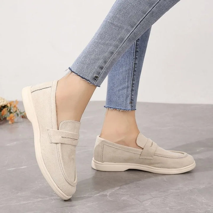 Damen - Bequeme Loafer - Wildleder - Elegante und stilvolle Schuhe für den Alltag