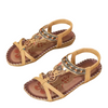 Flache Sandalen - Boho - Strass Schmetterling