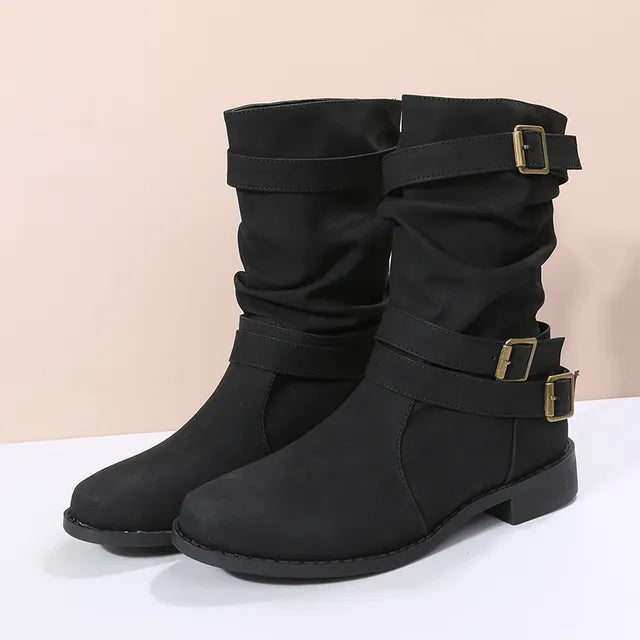 Damen - Stiefelette - Runde Zehe - Elegante Modestiefel für jeden Anlass