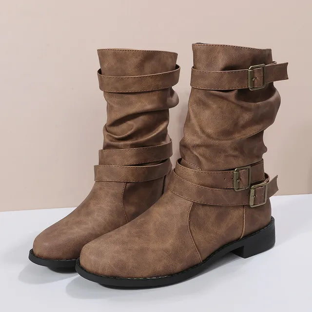 Damen - Stiefelette - Runde Zehe - Elegante Modestiefel für jeden Anlass