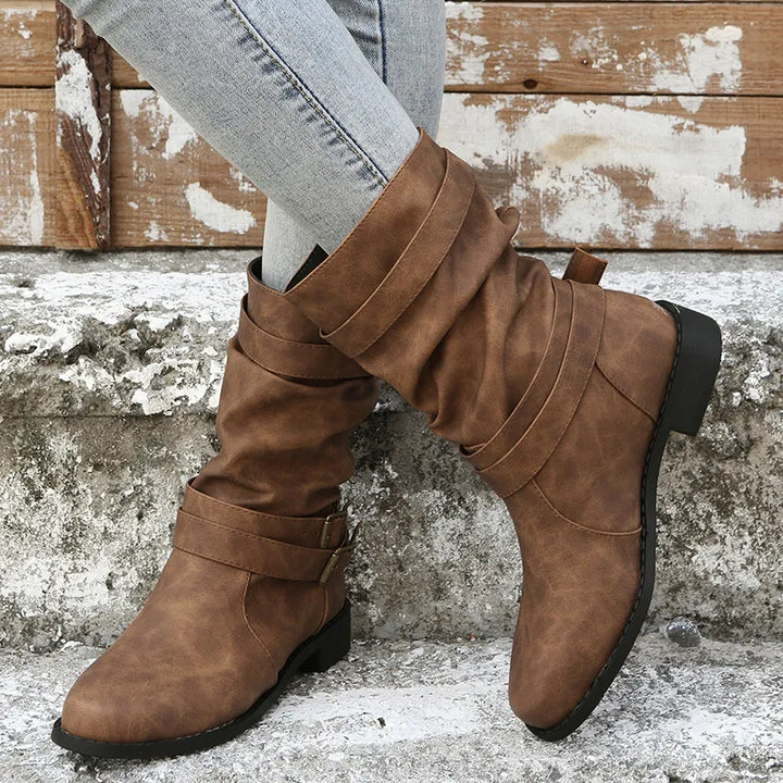 Damen - Stiefelette - Runde Zehe - Elegante Modestiefel für jeden Anlass