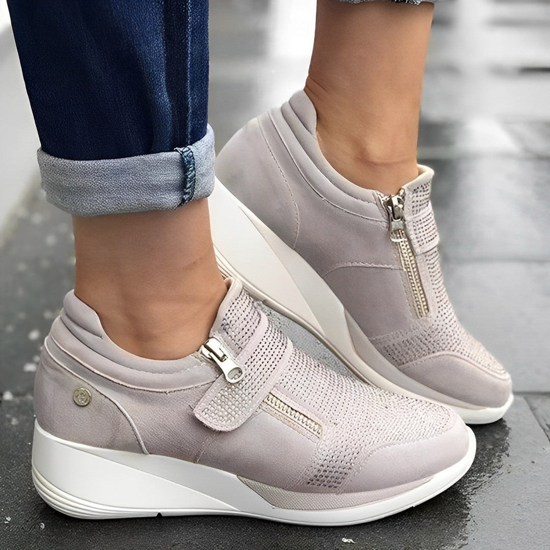 Damen Glitzer-Sneaker - Modische Sneaker mit Glitzereffekten - Bequeme und stylische Schuhe für jeden Anlass