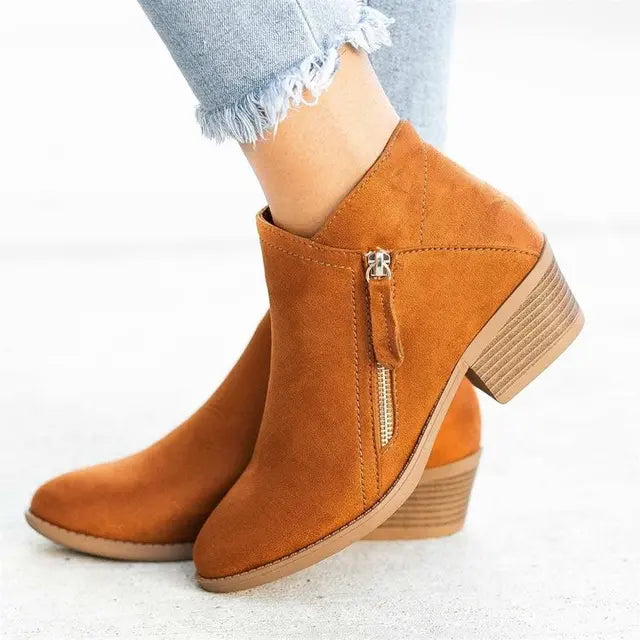 Damen - Chelsea Boots - Hochwertiges Veloursleder Stylisch und bequem - Wildlederschuhe für jede Gelegenheit