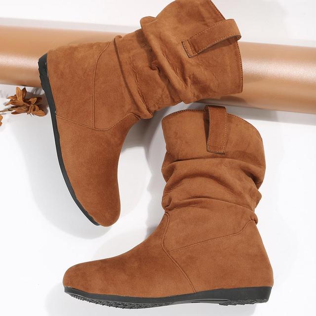 Damen - Plüsch-Stiefel - Flauschig und Warm - Bequeme Boots für Gemütliche Tage im Winter