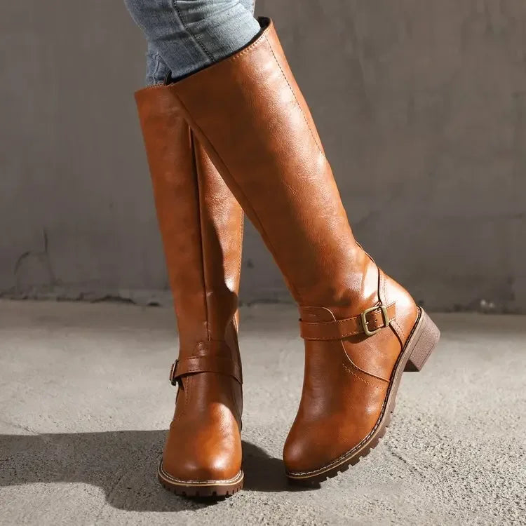 Damen - Lederstiefel - Hochwertiges Leder - Bequeme und Stilvolle Stiefel für jeden Anlass