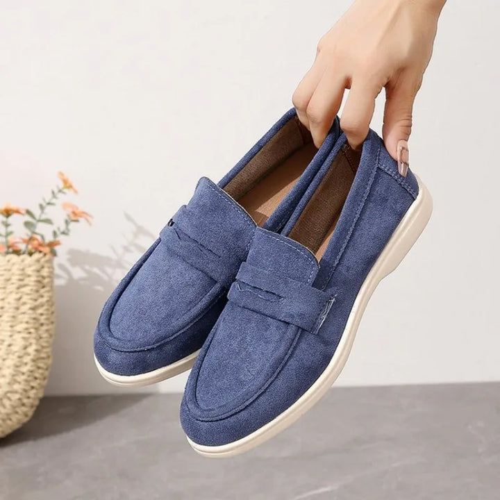 Damen - Bequeme Loafer - Wildleder - Elegante und stilvolle Schuhe für den Alltag