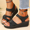 Damen - Bequeme Sandalen - Atmungsaktivem Material -  Ideal für Freizeit und Sommer