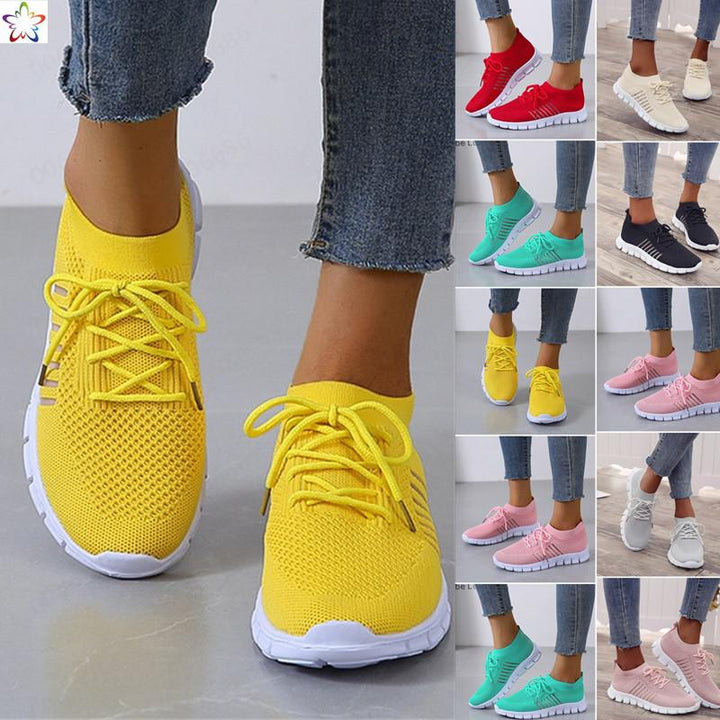 Damen - Sport-Sneaker - Lebendiges Mesh - Leichte und Bequeme Casual Sneakers für Aktive