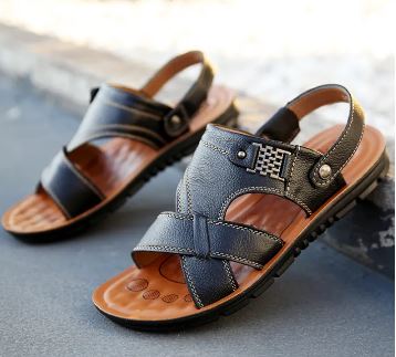 Herren - Leder Sandalen - Bequeme und stilvolle Sandalen aus hochwertigem Leder - Ideal für den Alltag