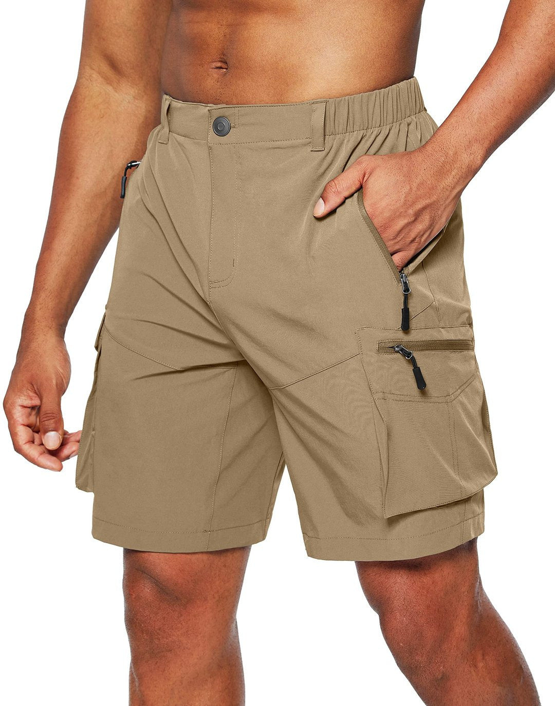 Herren - Cargo-Shorts - Robuste Baumwolle Mehrere praktische Taschen - Bequeme Outdoor-Bekleidung