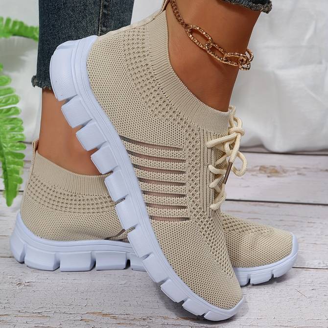 Damen - Casual Sneakers - Stoff Bequeme und stilvolle - Freizeitschuhe für jeden Anlass