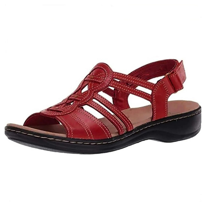 Damen - Sandalen - Stylische Sandalen mit Fußstütze für optimalen Komfort - Bequeme Sommerschuhe