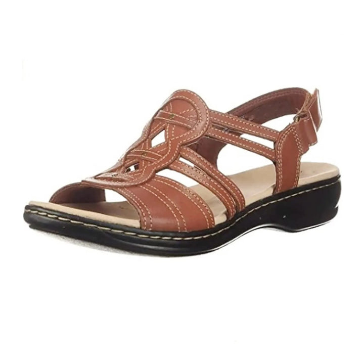 Damen - Sandalen - Stylische Sandalen mit Fußstütze für optimalen Komfort - Bequeme Sommerschuhe