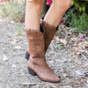 Damen - Stylische Cowboy-Stiefel - Bestickt - Spitze Zehe - Elegante Western-Schuhe für jedes Outfit