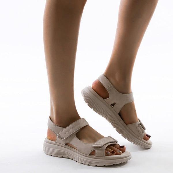 Damen - Lässige Sandalen mit Schnallenriemen - Bequem und stylisch - Perfekte Sommerbegleiter