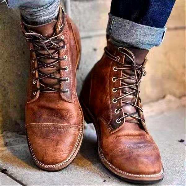 Retro-Veteranenstiefel für Männer