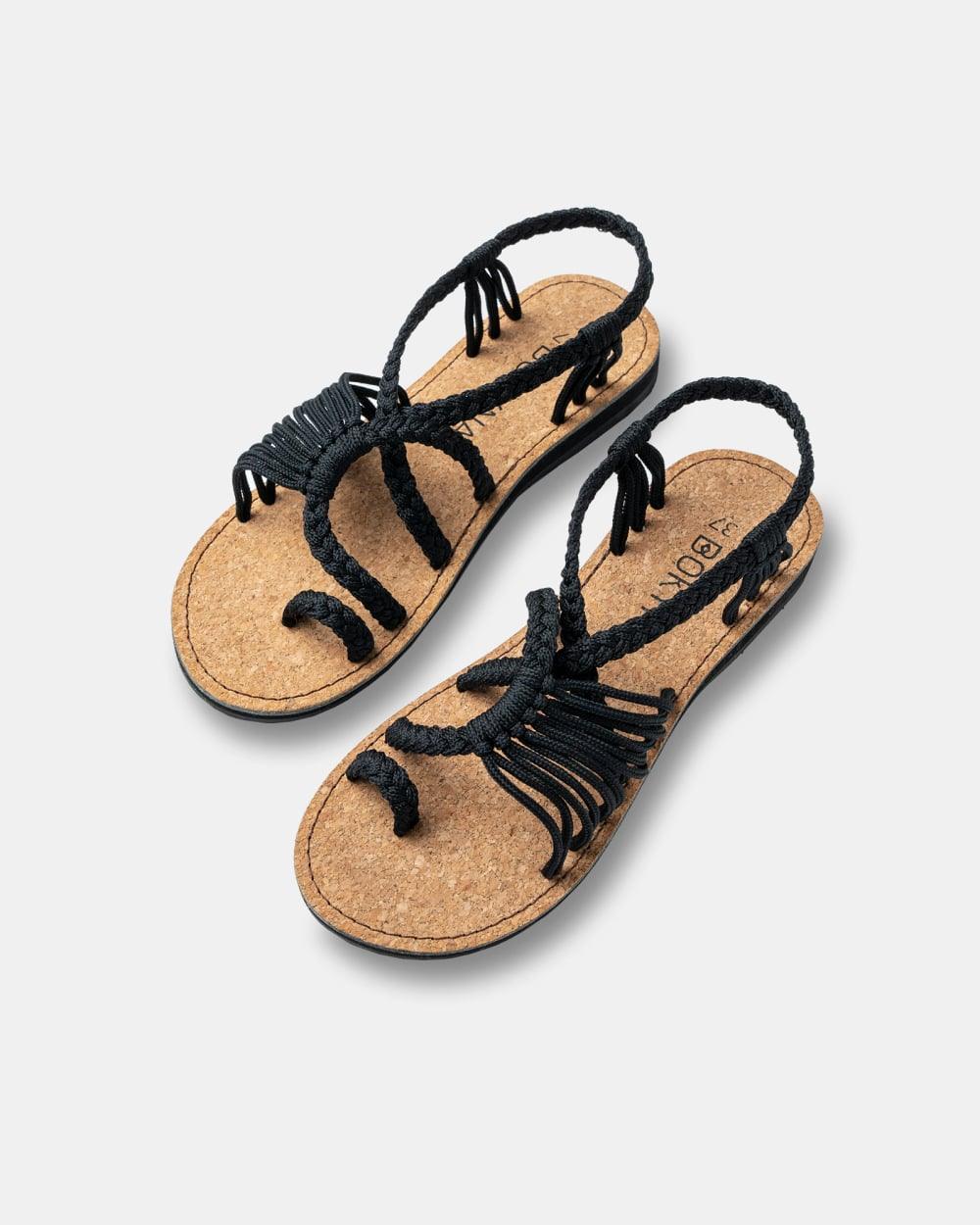 Damen - Sommer Sandalen - Geflochtenes Design - Bequeme Fußbekleidung für heiße Tage