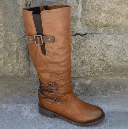 Damen - Halbhohe Winterstiefel - Warm gefüttert und stylish - Winterstiefel für kalte Tage