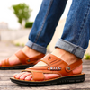 Herren - Ledersandalen - Bequeme Sommer-Schuhe aus hochwertigem Leder - Stylisch und komfortabel