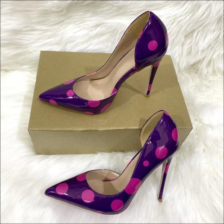 Dot Pointed Dünn Heel High Heel Schuhe