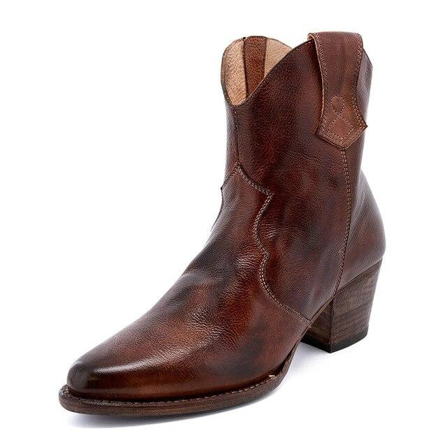 Damen - Cowboystiefel - Echtes Leder - Stilvolle und Bequeme Stiefel für den Alltag