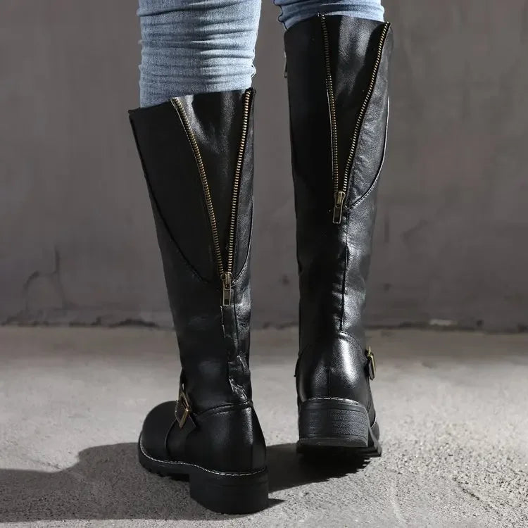 Damen - Lederstiefel - Hochwertiges Leder - Bequeme und Stilvolle Stiefel für jeden Anlass