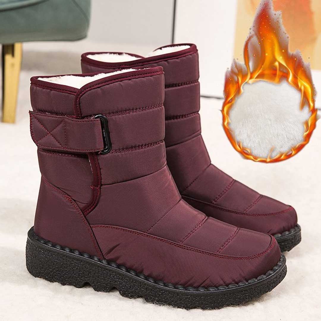 Damen - Schneestiefel - Wasserdicht, rutschfest und warm - Perfekte Winterbegleiter für kalte Tage