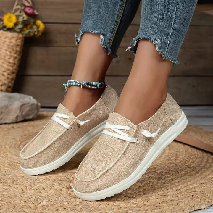 Damen - Canvas Schoenen - Stijlvol en Comfortabel - Casual Footwear voor Elke Gelegenheid