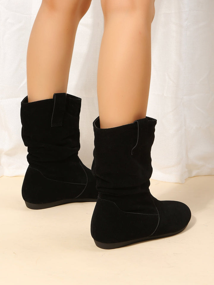 Damen - Plüsch-Stiefel - Flauschig und Warm - Bequeme Boots für Gemütliche Tage im Winter