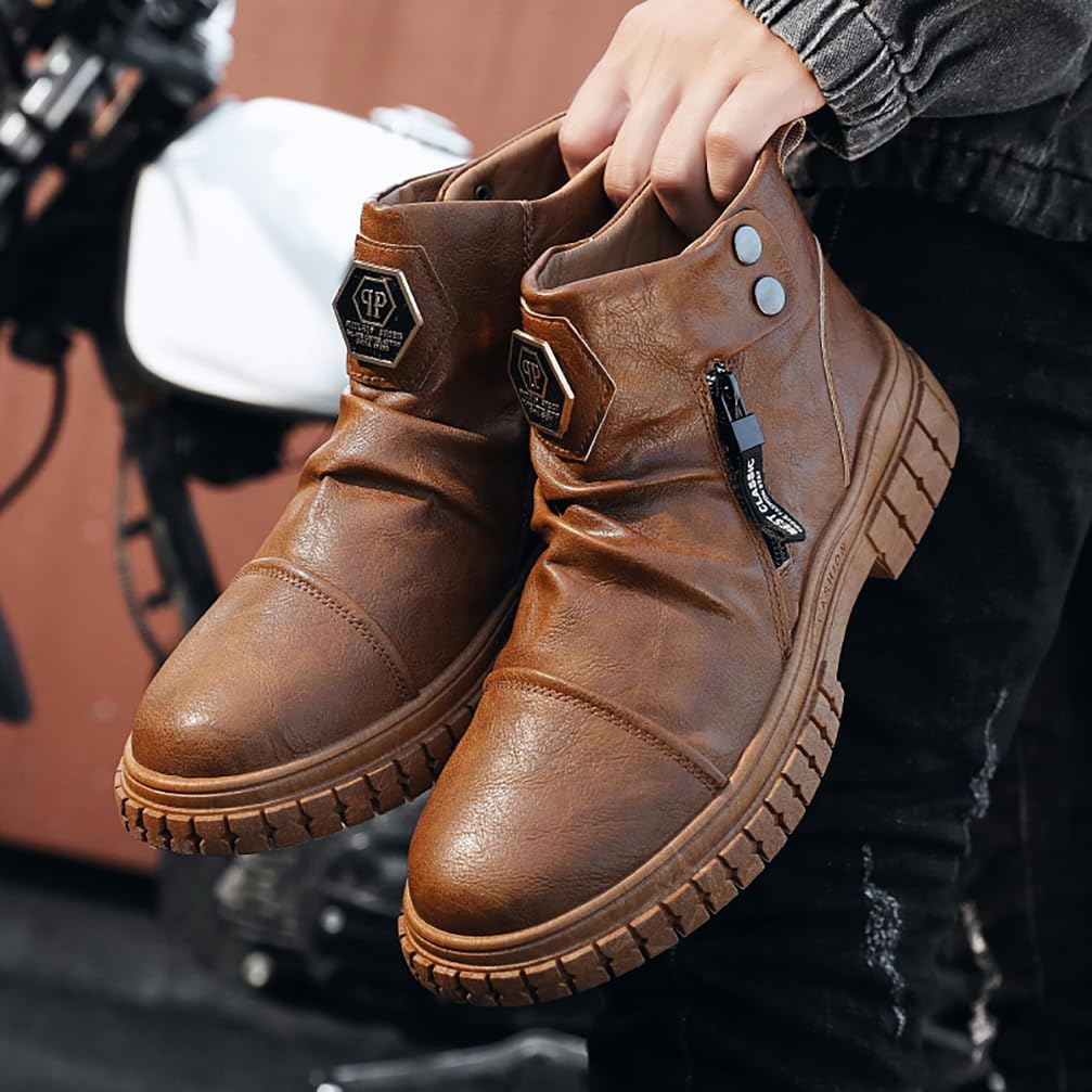 Herren - Westernstiefel - Klassisches Lederdesign - Robuste & Stilvolle Schuhe für jeden Anlass