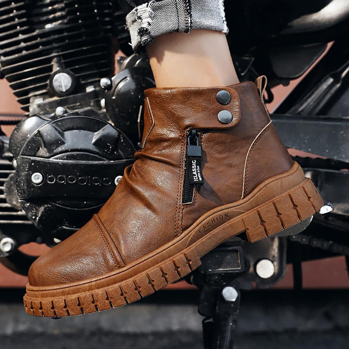 Herren - Westernstiefel - Klassisches Lederdesign - Robuste & Stilvolle Schuhe für jeden Anlass